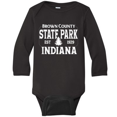 Brown County State Park Indiana Baby Long Sleeve Bodysuit