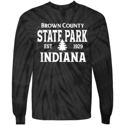 Brown County State Park Indiana Tie-Dye Long Sleeve Shirt