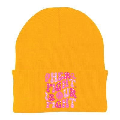 Breast Cancer Support Her Fight Is Our Fight Gift Knit Cap Winter Beanie