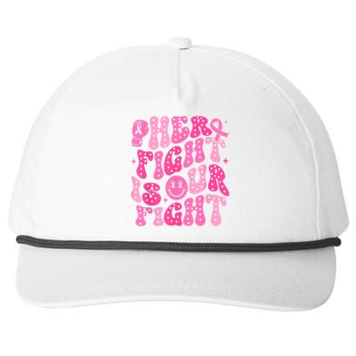 Breast Cancer Support Her Fight Is Our Fight Gift Snapback Five-Panel Rope Hat