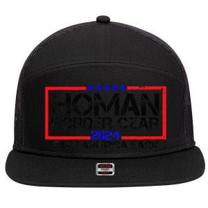 Border Czar Tom Homan Trump 47th President Elect 7 Panel Mesh Trucker Snapback Hat