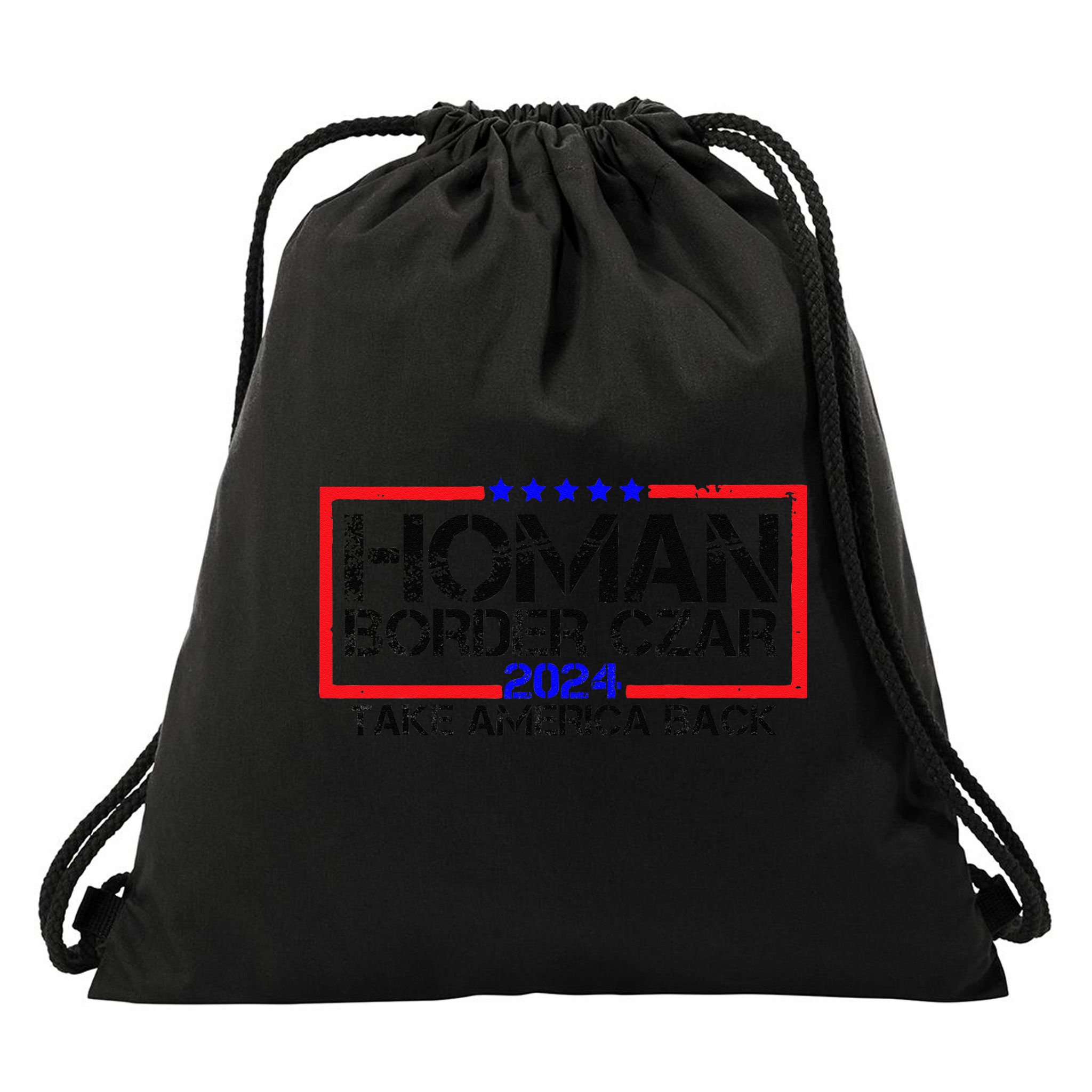 Border Czar Tom Homan Trump 47th President Elect Drawstring Bag