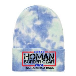 Border Czar Tom Homan Trump 47th President Elect Tie Dye 12in Knit Beanie