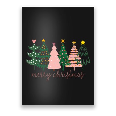 Boho Christmas Tree Poster