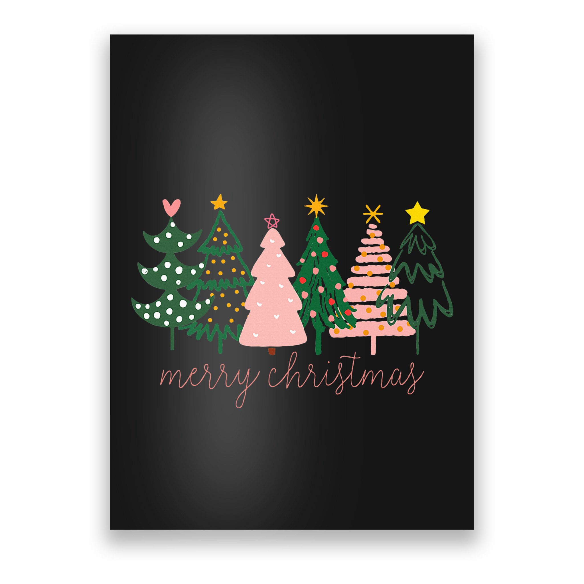 Boho Christmas Tree Poster