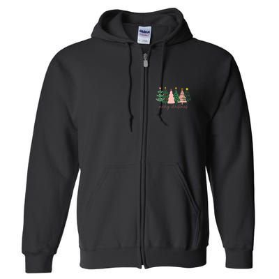Boho Christmas Tree Full Zip Hoodie