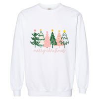 Boho Christmas Tree Garment-Dyed Sweatshirt