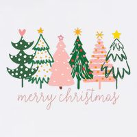 Boho Christmas Tree Garment-Dyed Sweatshirt