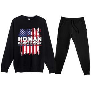 Border Czar Tom Homan Trump President Elect Maga Premium Crewneck Sweatsuit Set