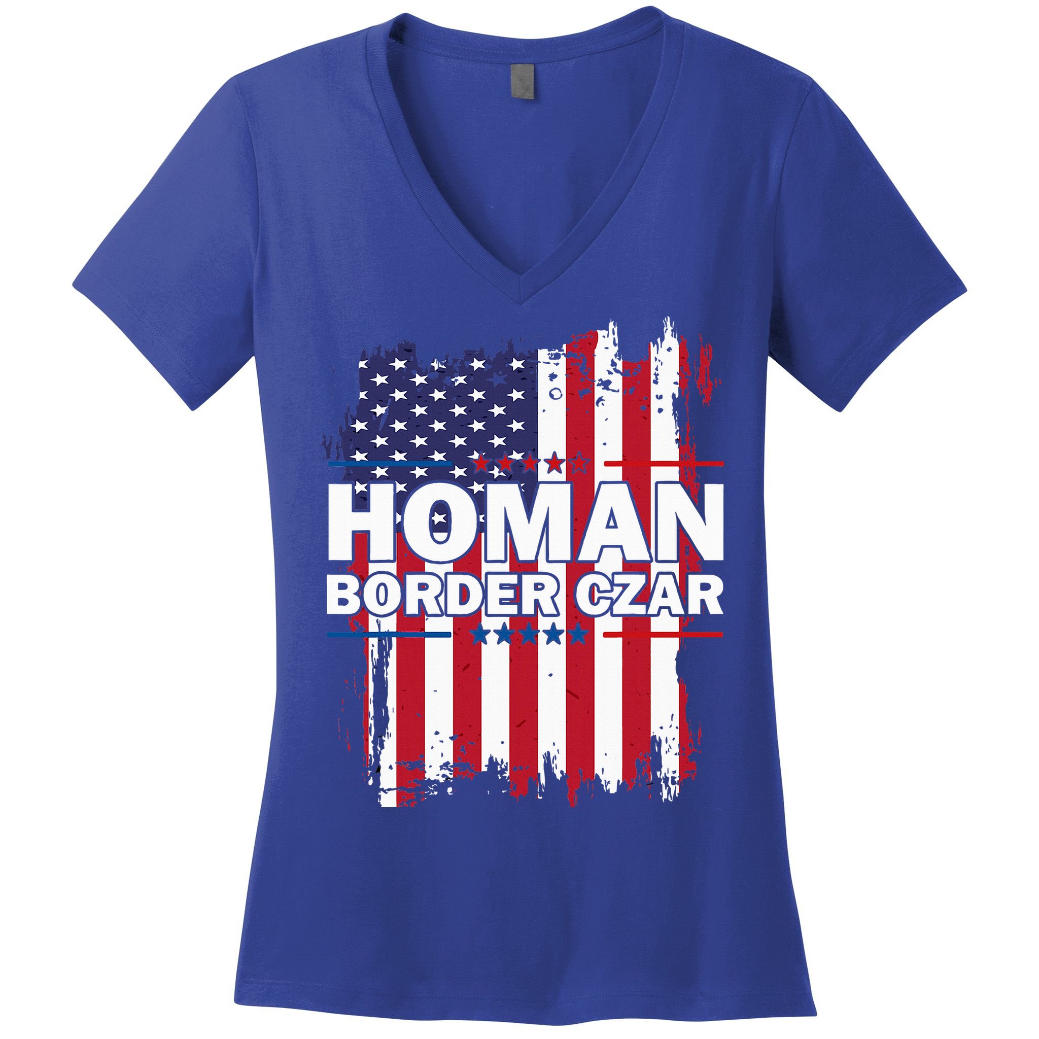 Border Czar Tom Homan Trump President Elect Maga Women's V-Neck T-Shirt