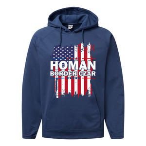 Border Czar Tom Homan Trump President Elect Maga Performance Fleece Hoodie