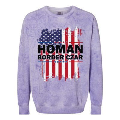 Border Czar Tom Homan Trump President Elect Maga Support Colorblast Crewneck Sweatshirt