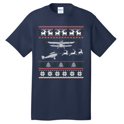 Best Christmas Thanksgiving Gift Pilots Aviation Ugly Tall T-Shirt