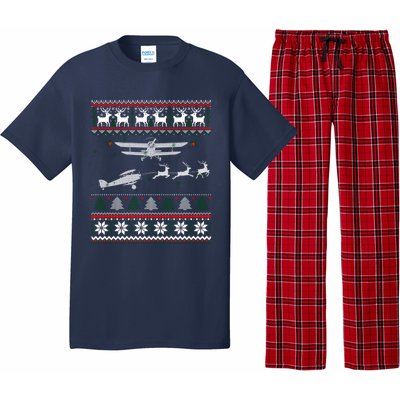 Best Christmas Thanksgiving Gift Pilots Aviation Ugly Pajama Set