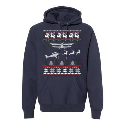 Best Christmas Thanksgiving Gift Pilots Aviation Ugly Premium Hoodie