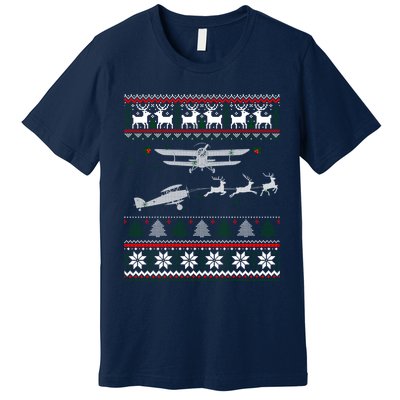 Best Christmas Thanksgiving Gift Pilots Aviation Ugly Premium T-Shirt