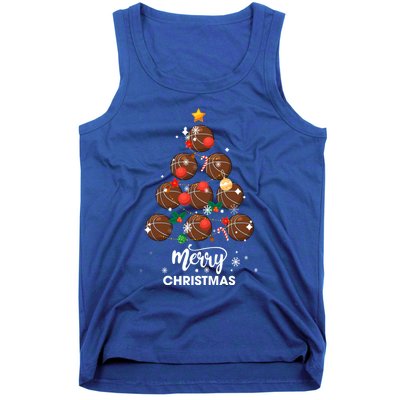 Basketball Christmas Tree Xmas Gift For Basketball Players Gift Tank Top