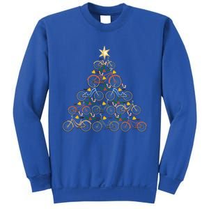 Bicycle Christmas Tree Funny Biker Bicyclist Xmas For Family Meaningful Gift Sweatshirt