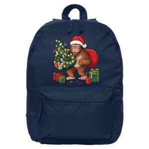 Bigfoot Christmas Tree Lights Xmas Sasquatch Lovers 16 in Basic Backpack