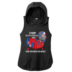 Better Coverage Than 5g Can You Hear Us Now Ladies PosiCharge Tri-Blend Wicking Draft Hoodie Tank