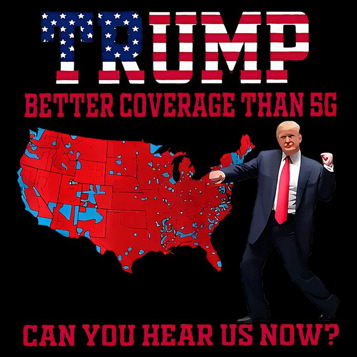 Better Coverage Than 5g Can You Hear Us Now Flat Bill Trucker Hat