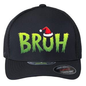 Bruh Christmas Teens Funny Christmas Humor Meme Flexfit Unipanel Trucker Cap