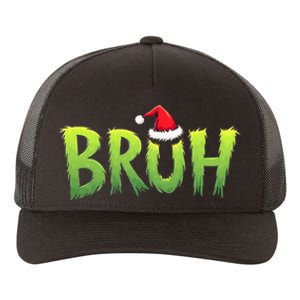 Bruh Christmas Teens Funny Christmas Humor Meme Yupoong Adult 5-Panel Trucker Hat