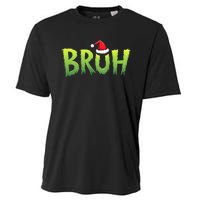 Bruh Christmas Teens Funny Christmas Humor Meme Cooling Performance Crew T-Shirt