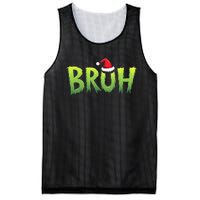 Bruh Christmas Teens Funny Christmas Humor Meme Mesh Reversible Basketball Jersey Tank