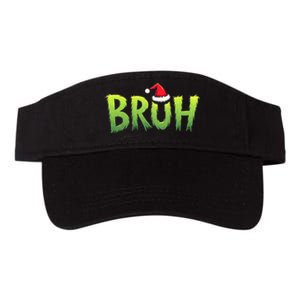 Bruh Christmas Teens Funny Christmas Humor Meme Valucap Bio-Washed Visor