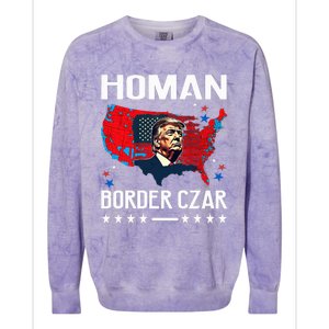 Border Czar Tom Homan Trump President Elect Maga Support Colorblast Crewneck Sweatshirt