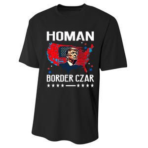 Border Czar Tom Homan Trump President Elect Maga Support Performance Sprint T-Shirt