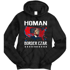 Border Czar Tom Homan Trump President Elect Maga Support Tie Dye Hoodie