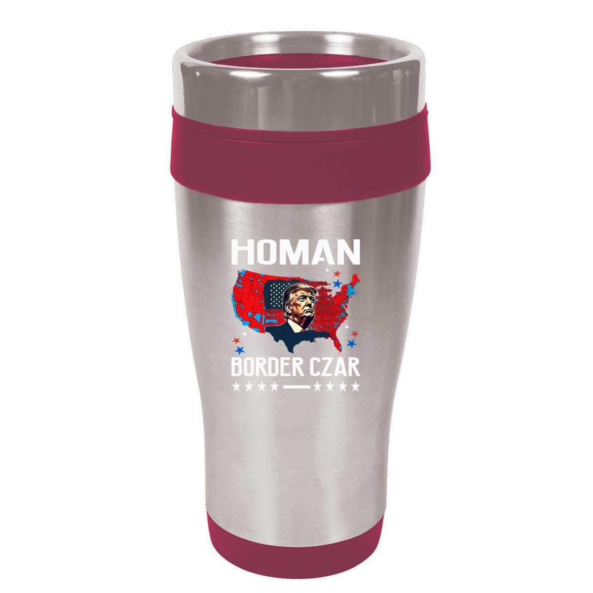 Border Czar Tom Homan Trump President Elect Maga Support 16oz Travel Tumbler