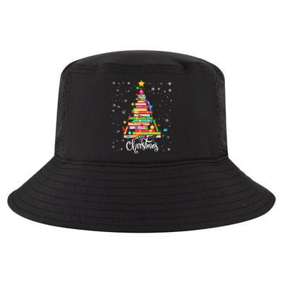 Books Christmas Tree Funny Love Reading Book Lover Librarian Cool Gift Cool Comfort Performance Bucket Hat