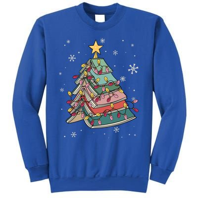 Books Christmas Tree Reading Book Teacher Librarian Xmas Gift Sweatshirt