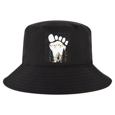 Bigfoot Christmas Tree Lights Sasquatch Loch Ness Nessie Pj Cool Comfort Performance Bucket Hat