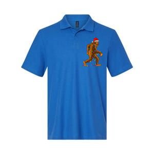 Bigfoot Christmas Tree Lights Xmas Funny Sasquatch Lovers Softstyle Adult Sport Polo