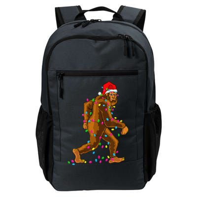 Bigfoot Christmas Tree Lights Xmas Funny Sasquatch Lovers Daily Commute Backpack