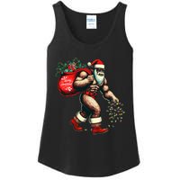 Bigfoot Christmas Tree Lights Xmas Sasquatch Lovers Ladies Essential Tank