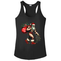 Bigfoot Christmas Tree Lights Xmas Sasquatch Lovers Ladies PosiCharge Competitor Racerback Tank