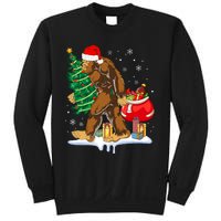 Bigfoot Christmas Tree Lights Xmas Sasquatch Lovers Sweatshirt