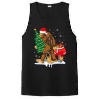 Bigfoot Christmas Tree Lights Xmas Sasquatch Lovers PosiCharge Competitor Tank