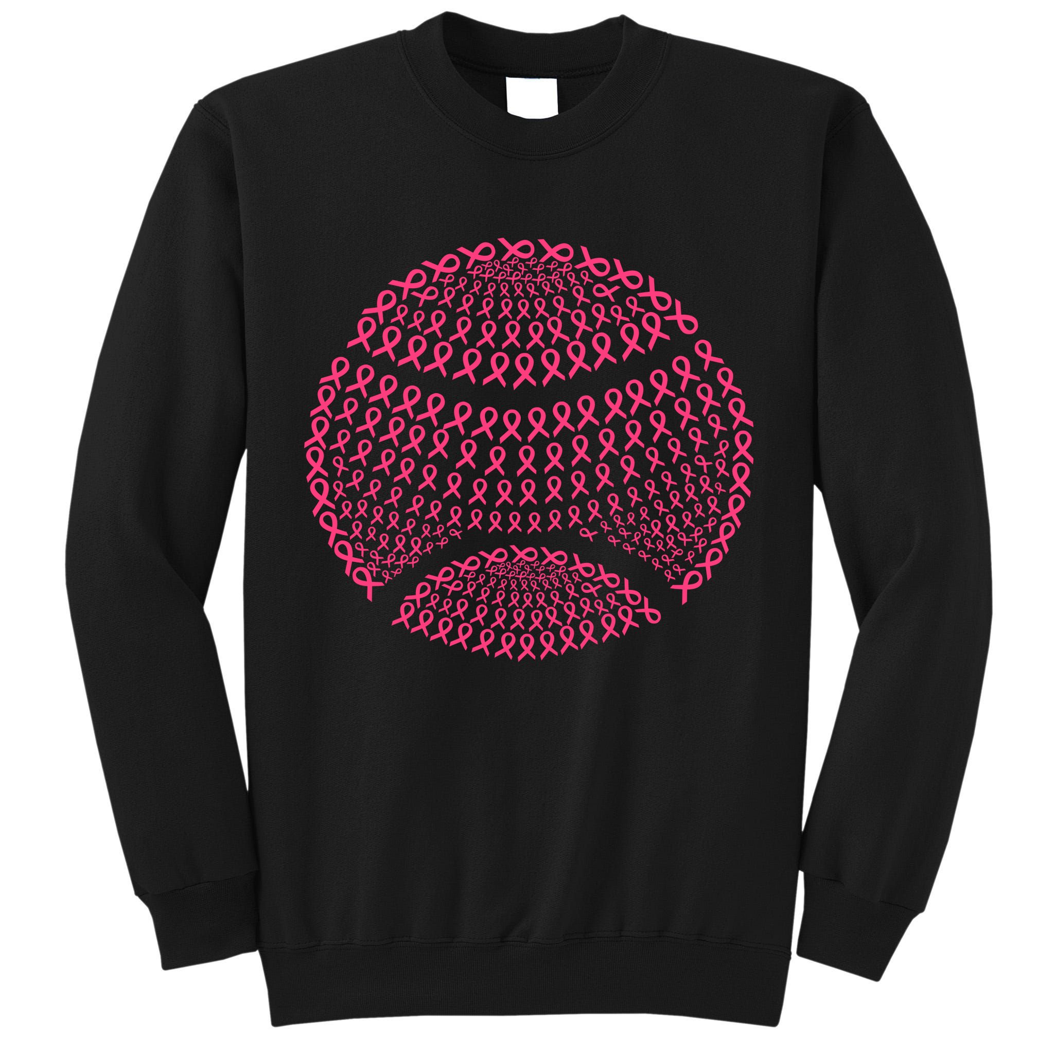 Breast Cancer Tennis Breast Cancer Awareness Tennis Pink Ribbons Tall Sweatshirt