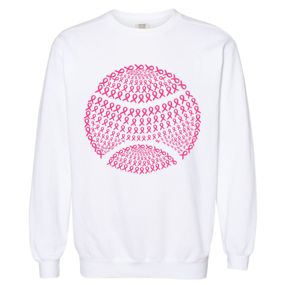 Breast Cancer Tennis Breast Cancer Awareness Tennis Pink Ribbons Garment-Dyed Sweatshirt