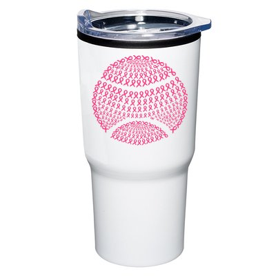 Breast Cancer Tennis Breast Cancer Awareness Tennis Pink Ribbons Tumbler