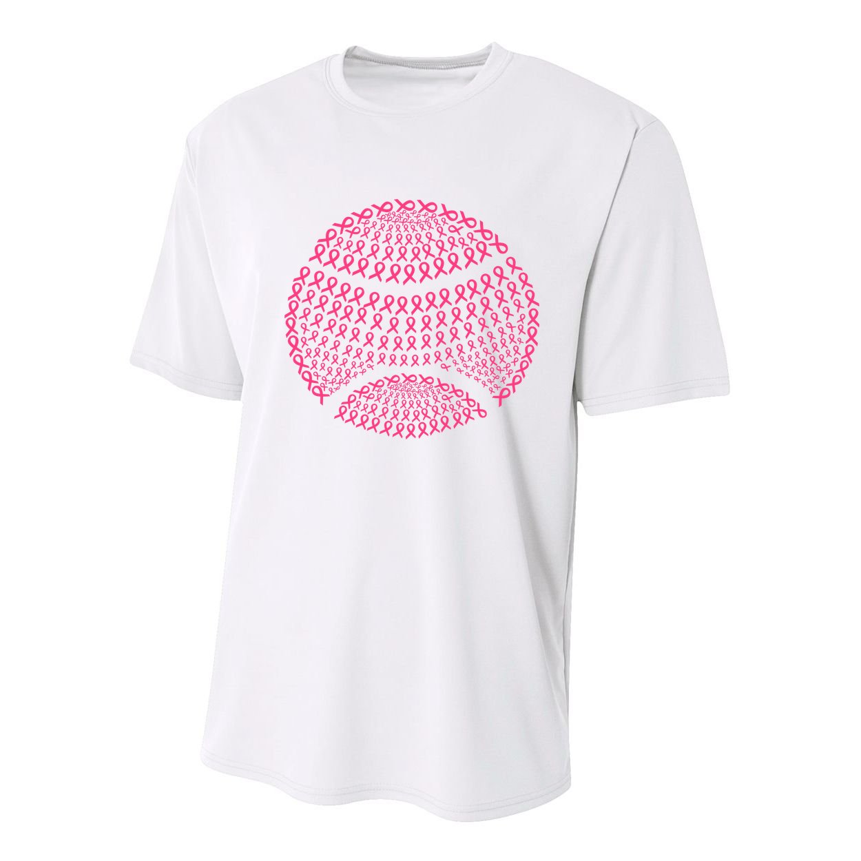 Breast Cancer Tennis Breast Cancer Awareness Tennis Pink Ribbons Youth Performance Sprint T-Shirt
