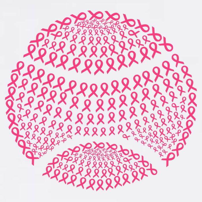 Breast Cancer Tennis Breast Cancer Awareness Tennis Pink Ribbons Womens T-Shirt