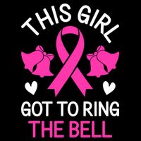 Breast Cancer This Girl Got To Ring The Bell Chemo Grad Cooling Performance Crew T-Shirt