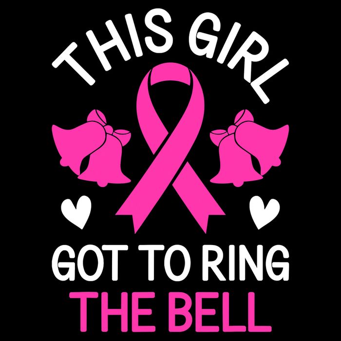 Breast Cancer This Girl Got To Ring The Bell Chemo Grad Cooling Performance Crew T-Shirt